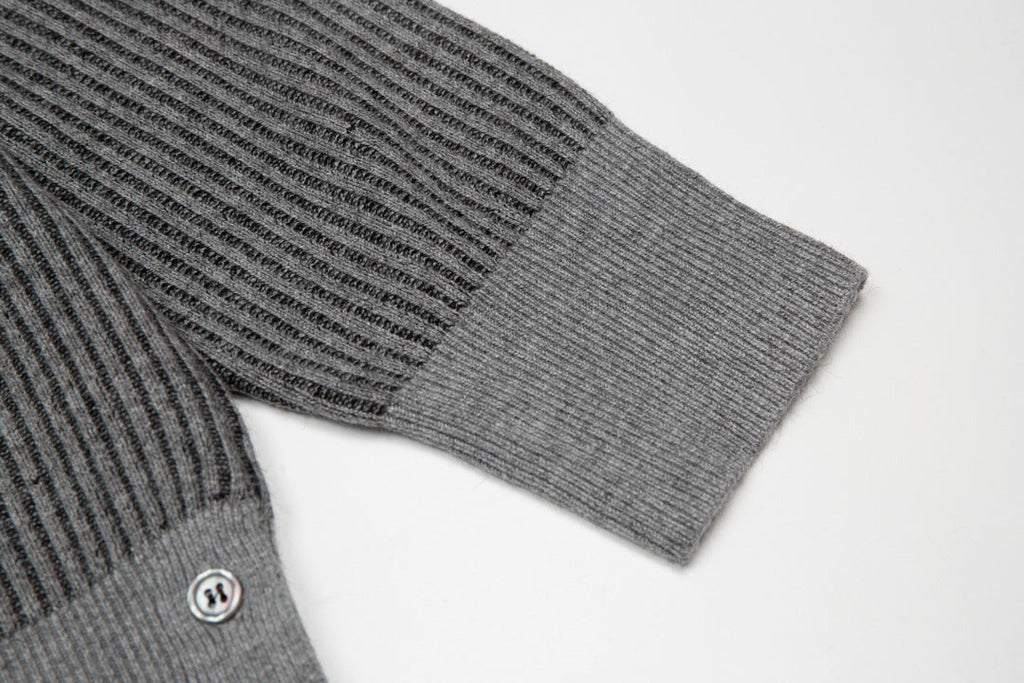 2025SS Colorblock four-bar sweater THOM TREND