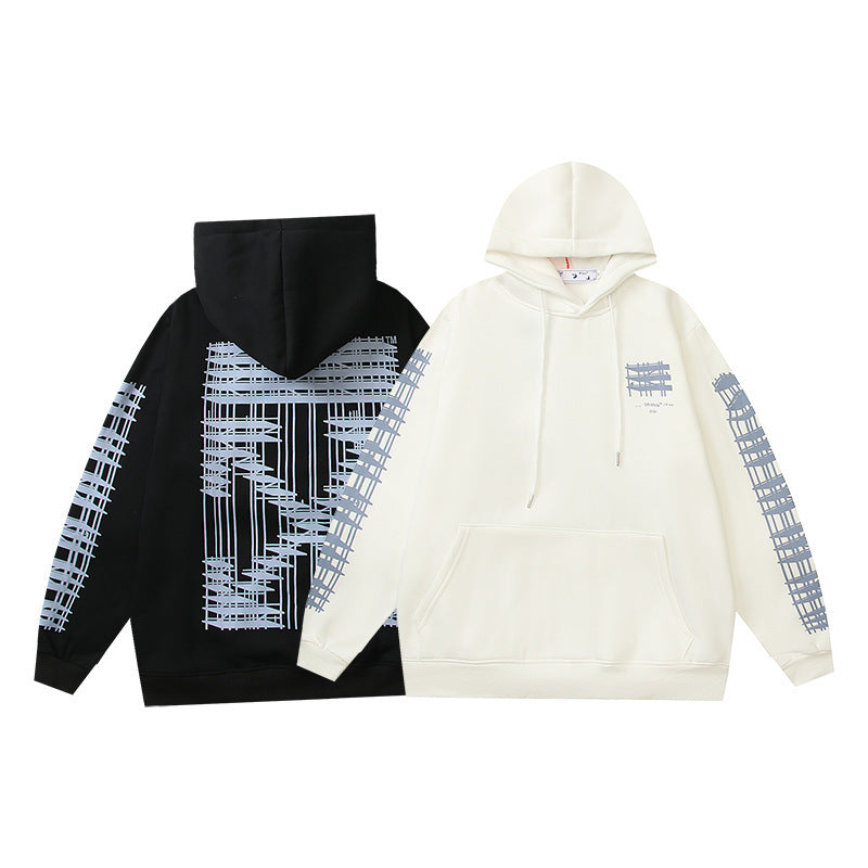 OFF Oversized Pullover Hoodie Light Luxury Station