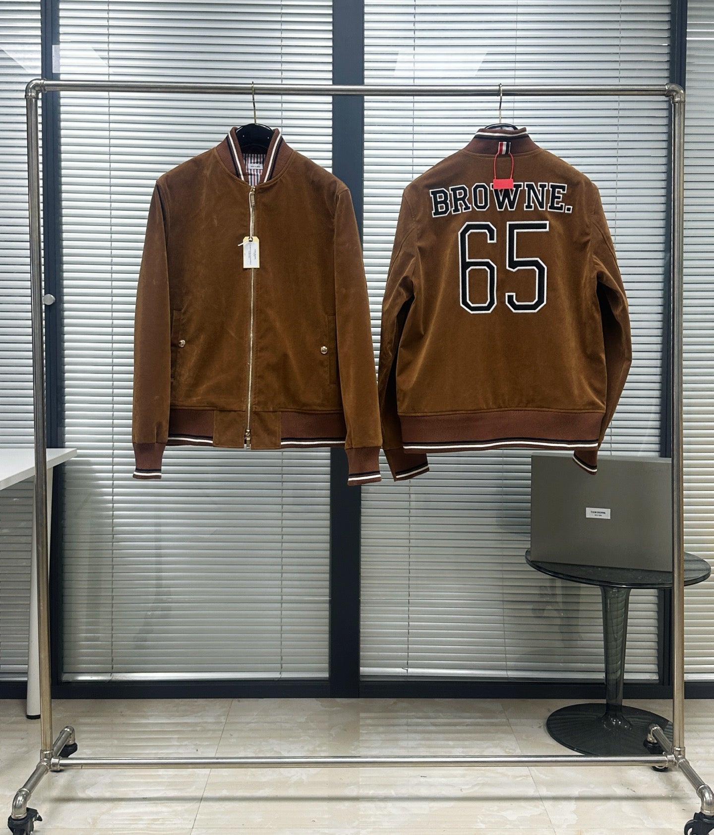 2025 ss Men's suede jacket THOM TREND