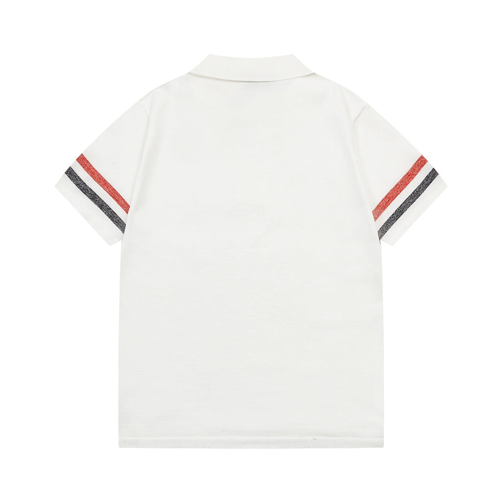 2026SSS Color-Block Knit Polo Shirt THOM TREND