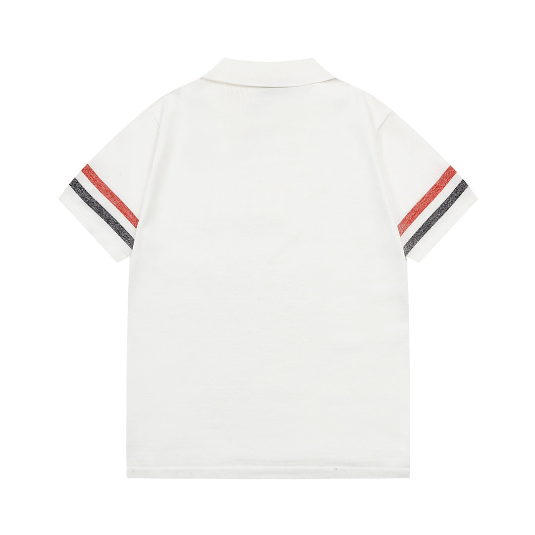 2026SSS Color-Block Knit Polo Shirt THOM TREND