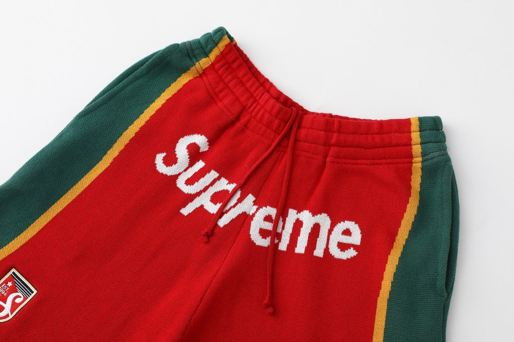 Knit Spliced American Shorts ¨C Unisex Light Luxury Station