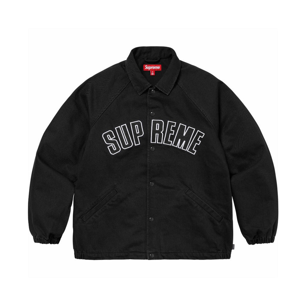 Cracked Arc Logo Coach Jacket Light Luxury Station