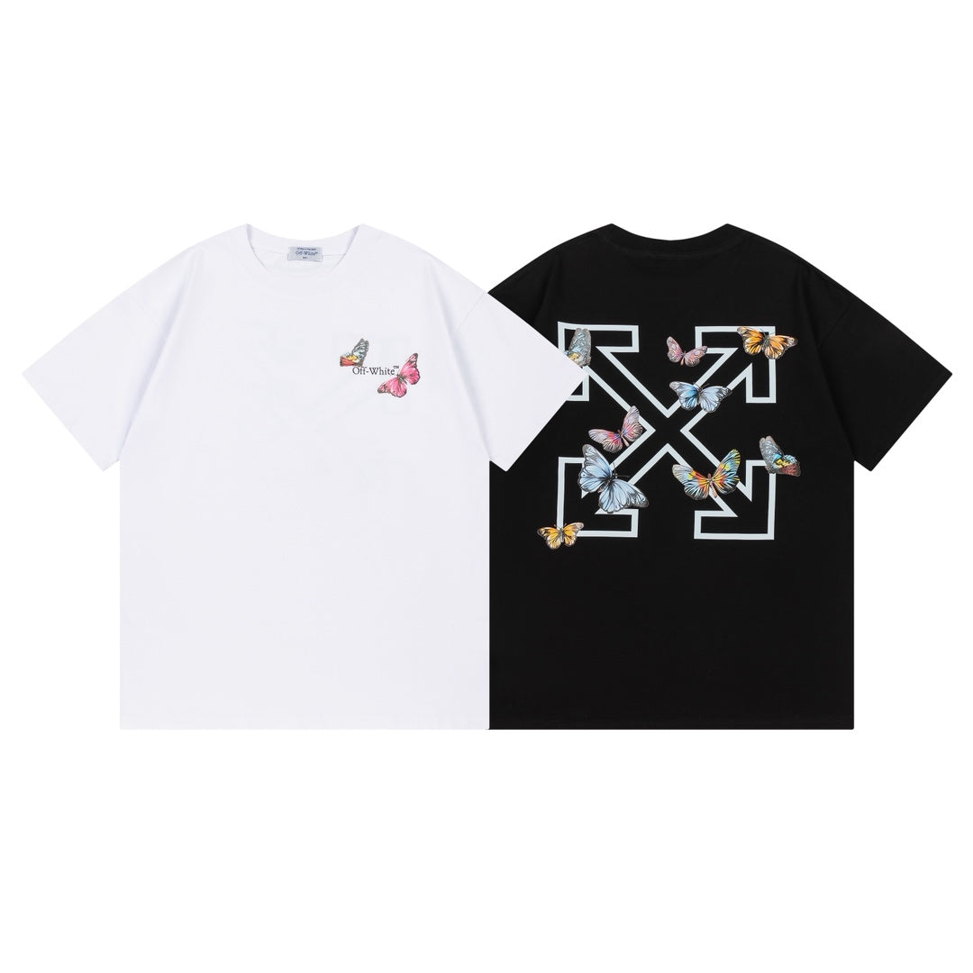 New Butterfly-Print T-Shirt Light Luxury Station