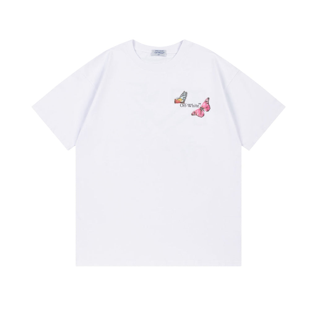 New Butterfly-Print T-Shirt Light Luxury Station