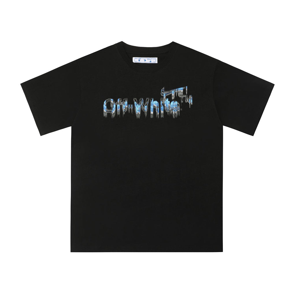 Graphic Print Short Sleeve T-Shirt Light Luxury Station