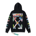 Digital Print Cotton Pullover Hoodie Light Luxury Station
