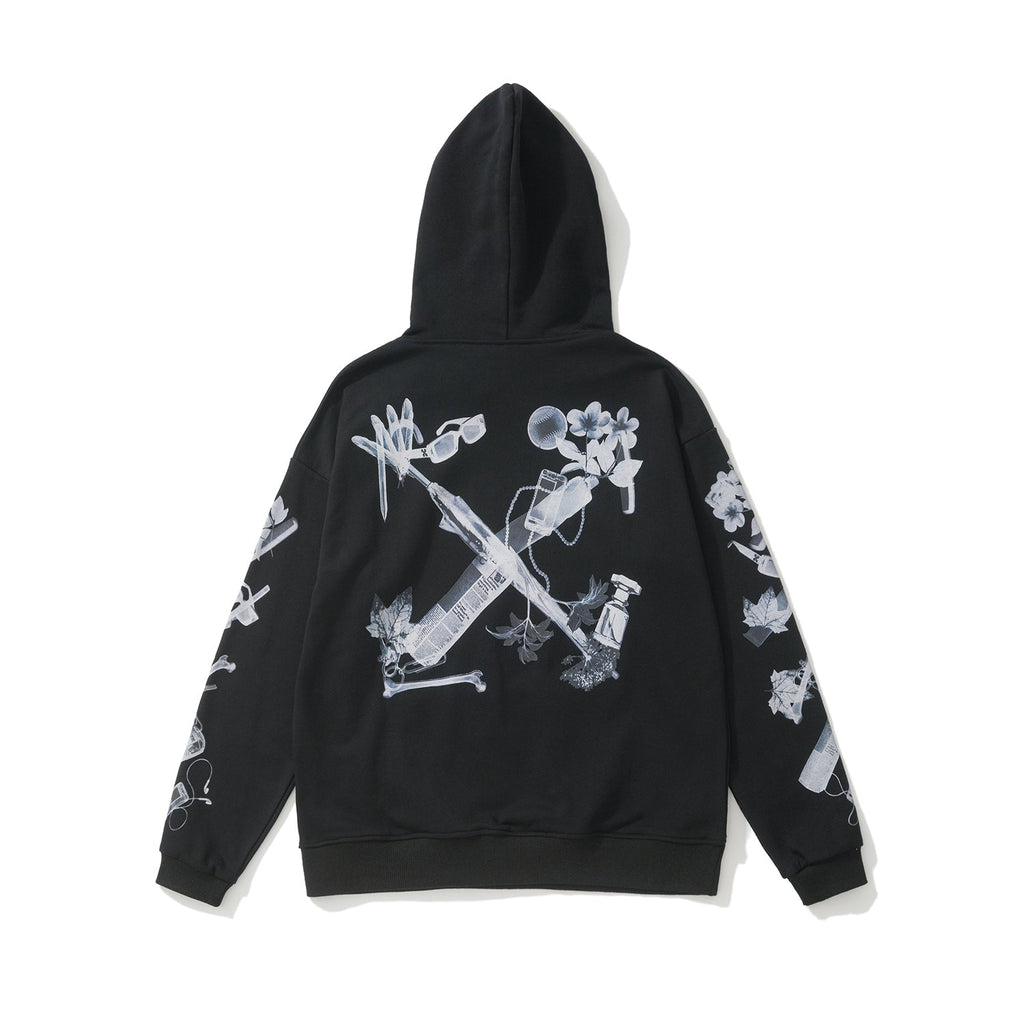Oversized Pullover Hoodie Light Luxury Station