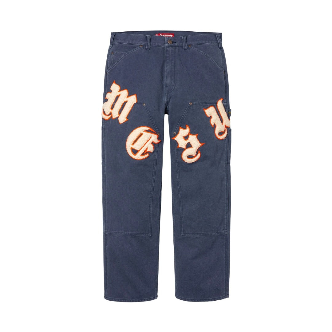 Vintage Embroidered Canvas Painter Jeans Light Luxury Station