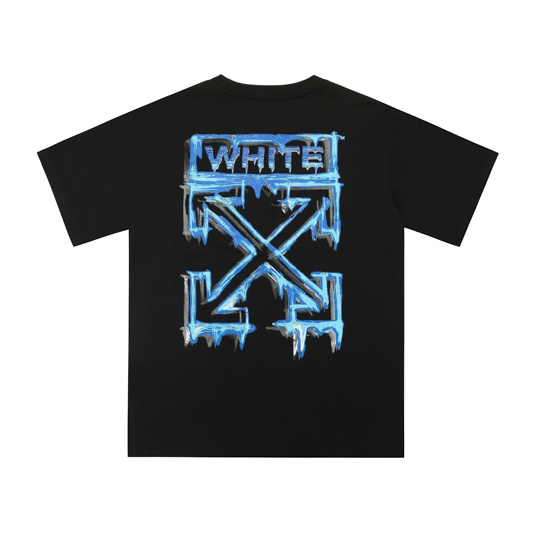 OFF New Printed T-Shirt Light Luxury Station