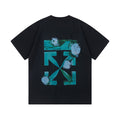 OFF New Printed T-Shirt Light Luxury Station