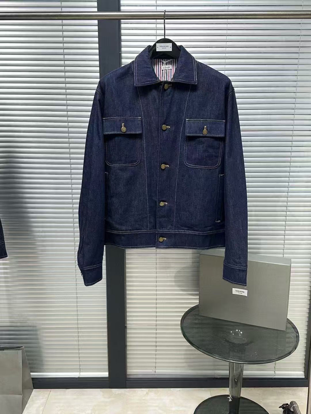 Four-Bar Denim Workwear Jacket THOM TREND