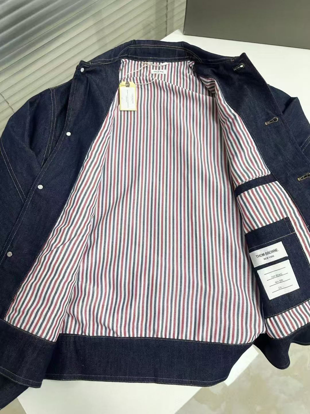 Four-Bar Denim Workwear Jacket THOM TREND