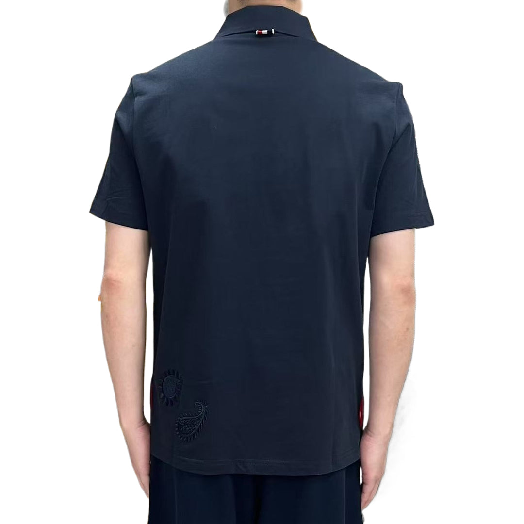 2025SS  Men's floral embroidered T-shirt THOM TREND