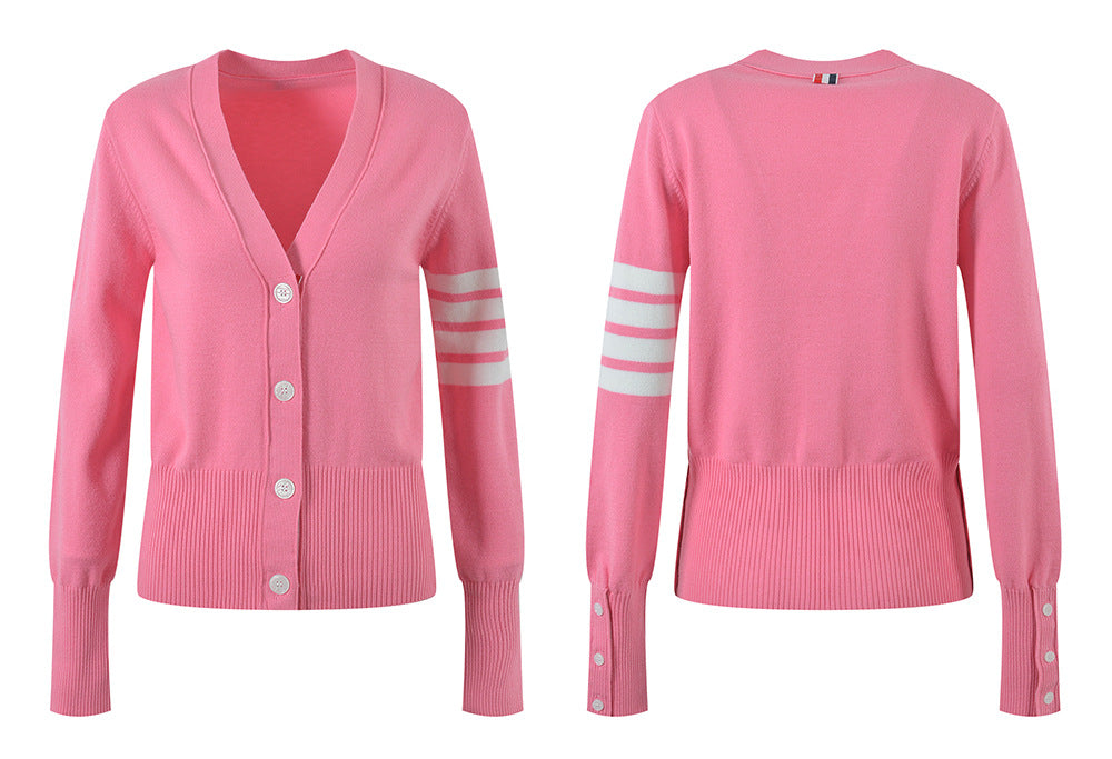 V-neck knitted cardigan£¨¸´Öƣ© THOM TREND