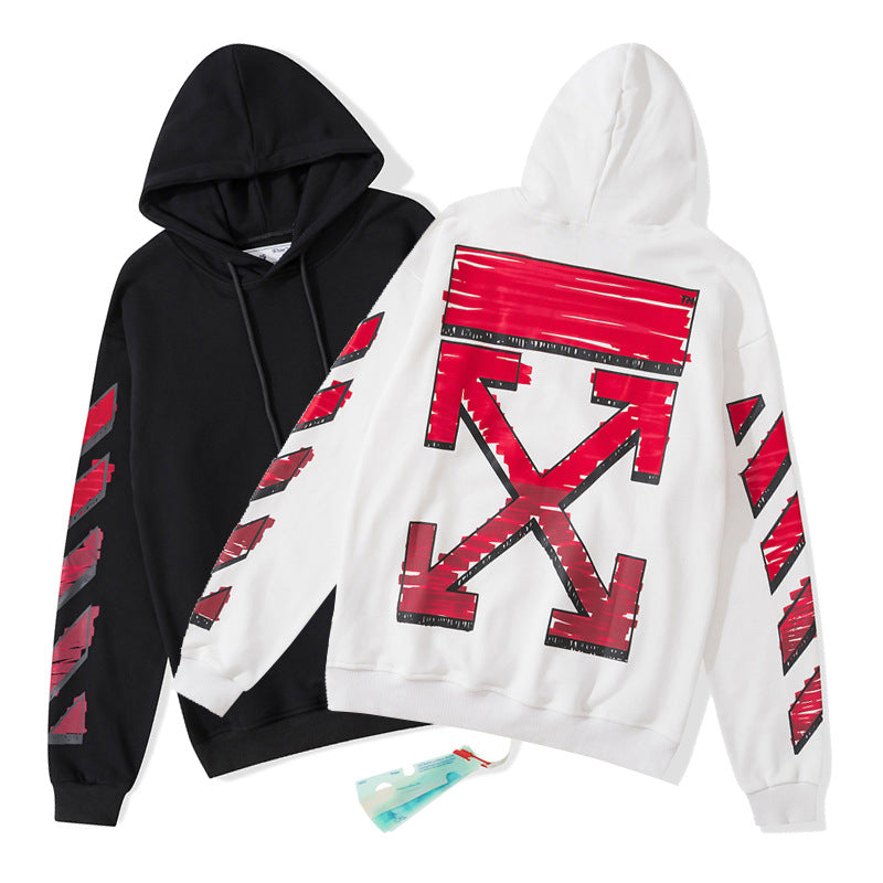 OFF Oversized Pullover Hoodi Light Luxury Station