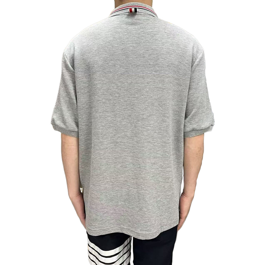 Men's lapel short sleeve THOM TREND