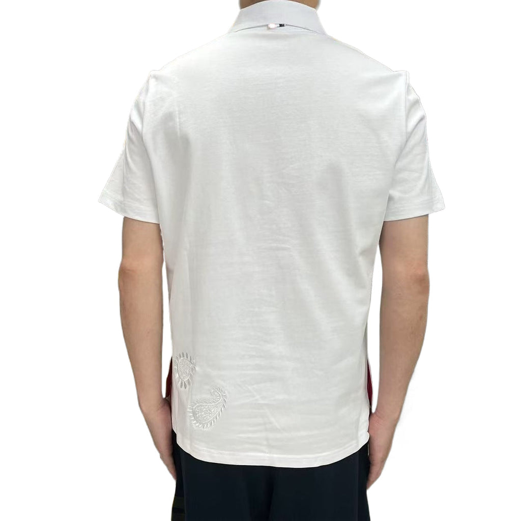 2025SS  Men's floral embroidered T-shirt THOM TREND