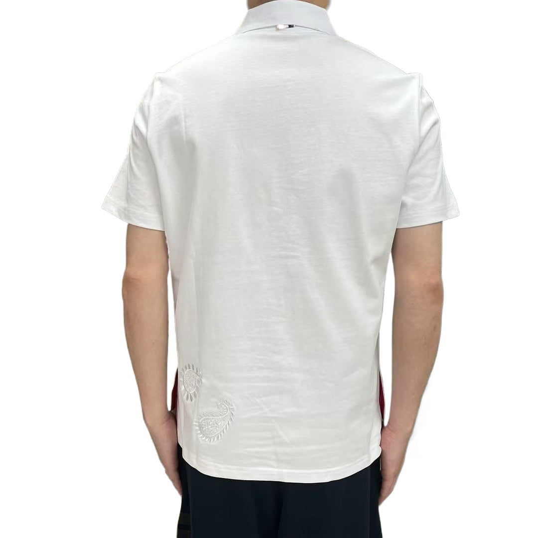 2025SS  Men's floral embroidered T-shirt THOM TREND