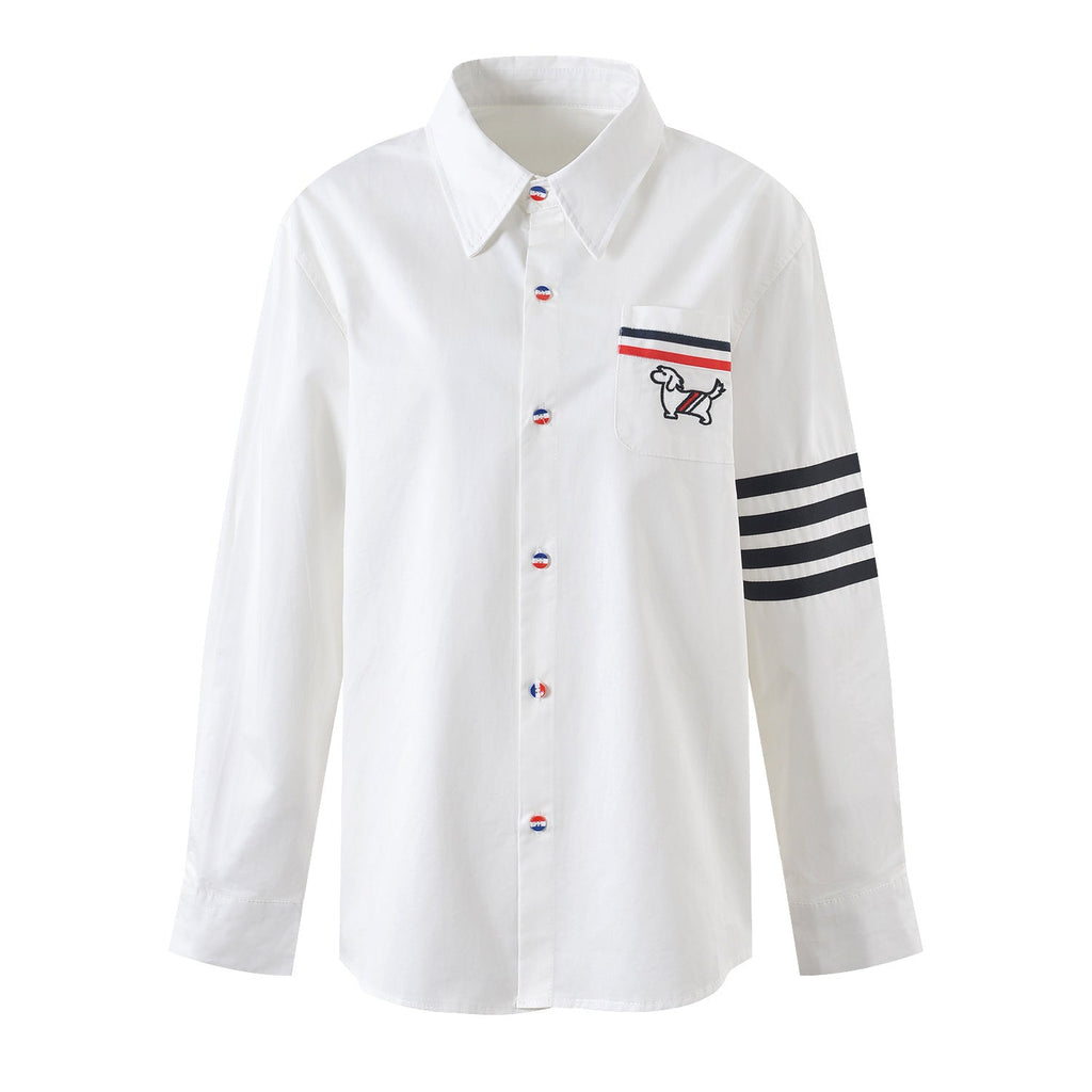 Women's white shirt with bow sleeves£¨¸´Öƣ© THOM TREND