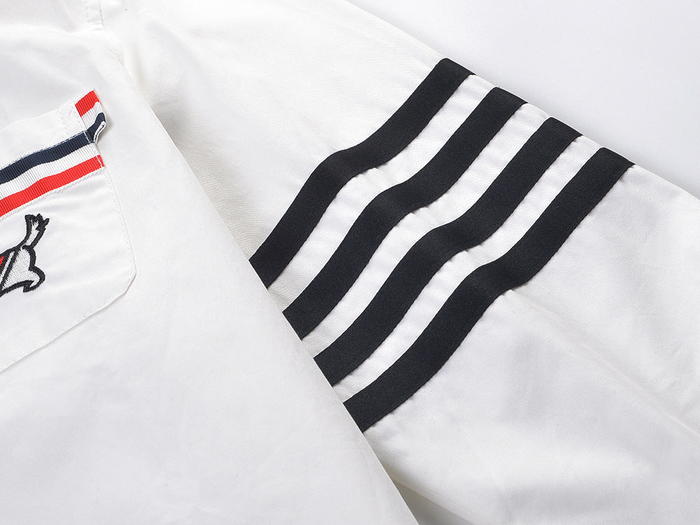 Women's white shirt with bow sleeves£¨¸´Öƣ© THOM TREND