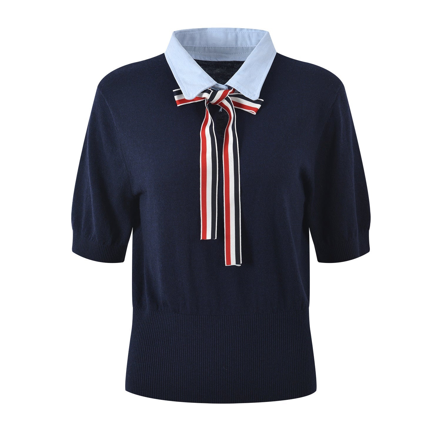 Women's Knitted Wool POLO Shirt THOM TREND