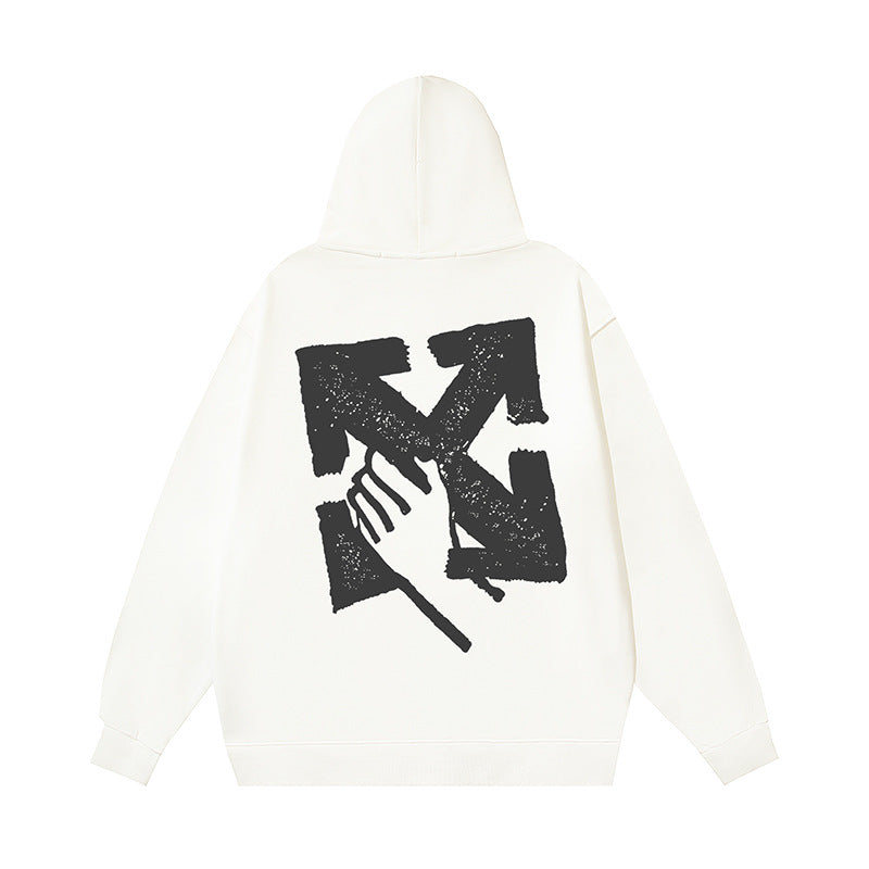 OFF Oversized Pullover Hoodie Light Luxury Station