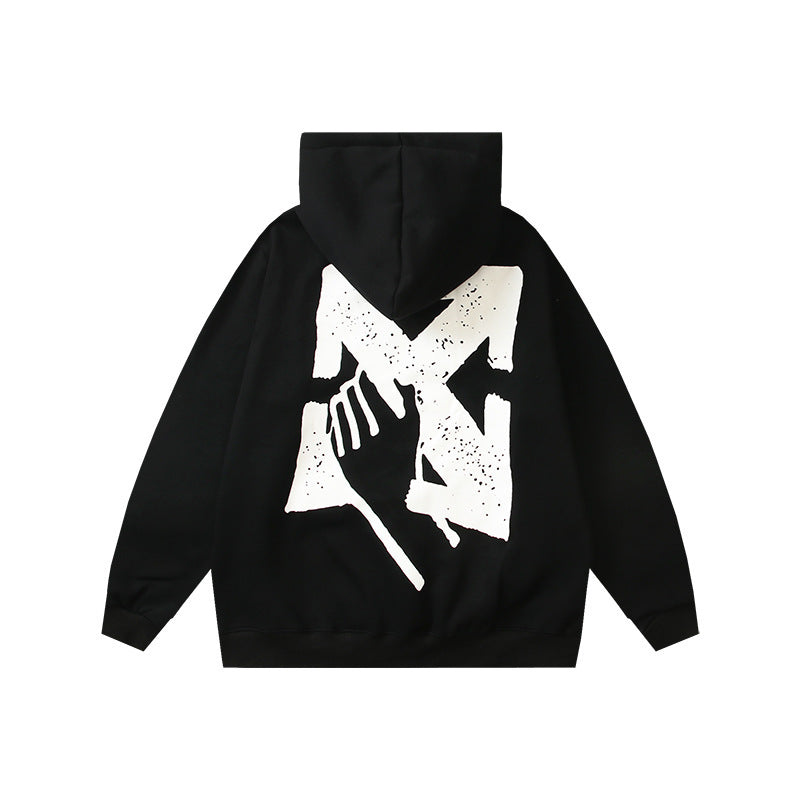 OFF Oversized Pullover Hoodie Light Luxury Station