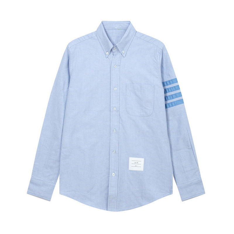 Double Sleeve Patches Contrast Shirt£¨¸±±¾£© THOM TREND