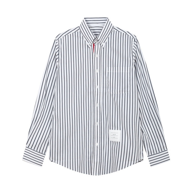 Blue and white patchwork shirt£¨¸±±¾£© THOM TREND