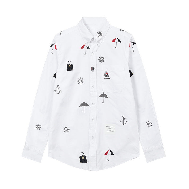 Men's four-stripe inner placket shirt£¨¸±±¾£© THOM TREND
