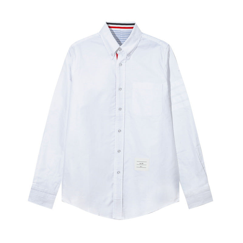 Men's four-bar collar mid-ribbon shirt£¨¸±±¾£© THOM TREND