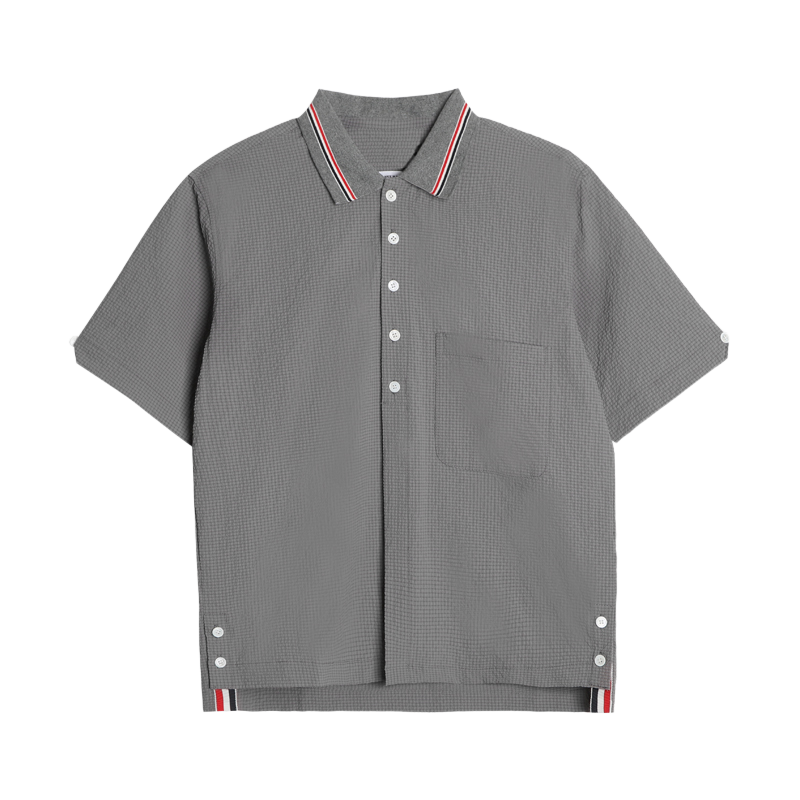 Placket ribbon shirt£¨¸±±¾£© THOM TREND