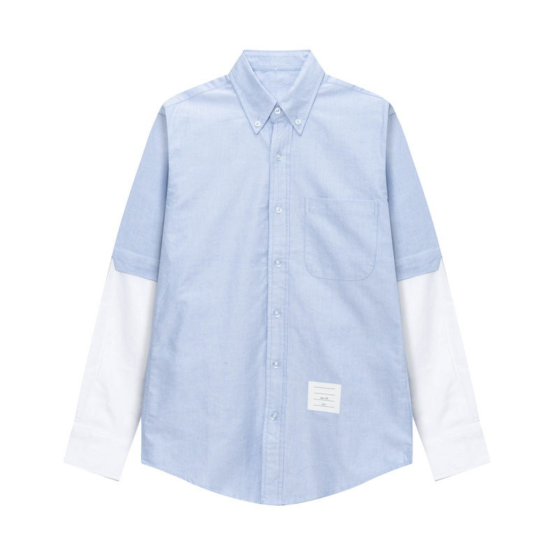 White and grey colorblock shirt£¨¸±±¾£© THOM TREND