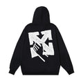 OFF Oversized Pullover Hoodie Light Luxury Station
