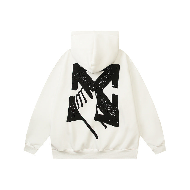 OFF Oversized Pullover Hoodie Light Luxury Station