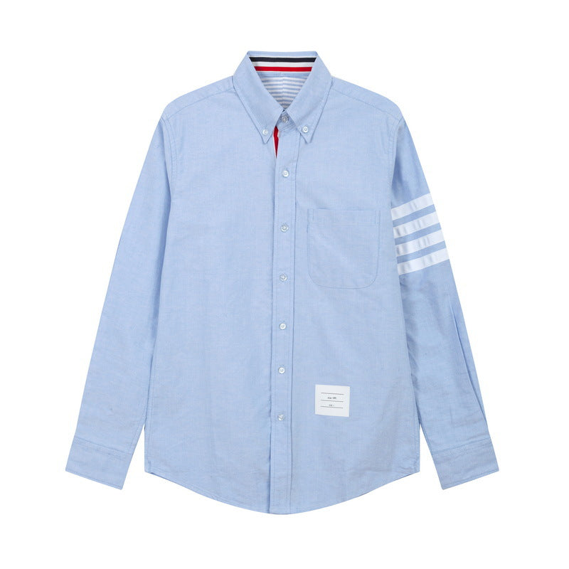 Men's four-bar collar mid-ribbon shirt£¨¸±±¾£© THOM TREND