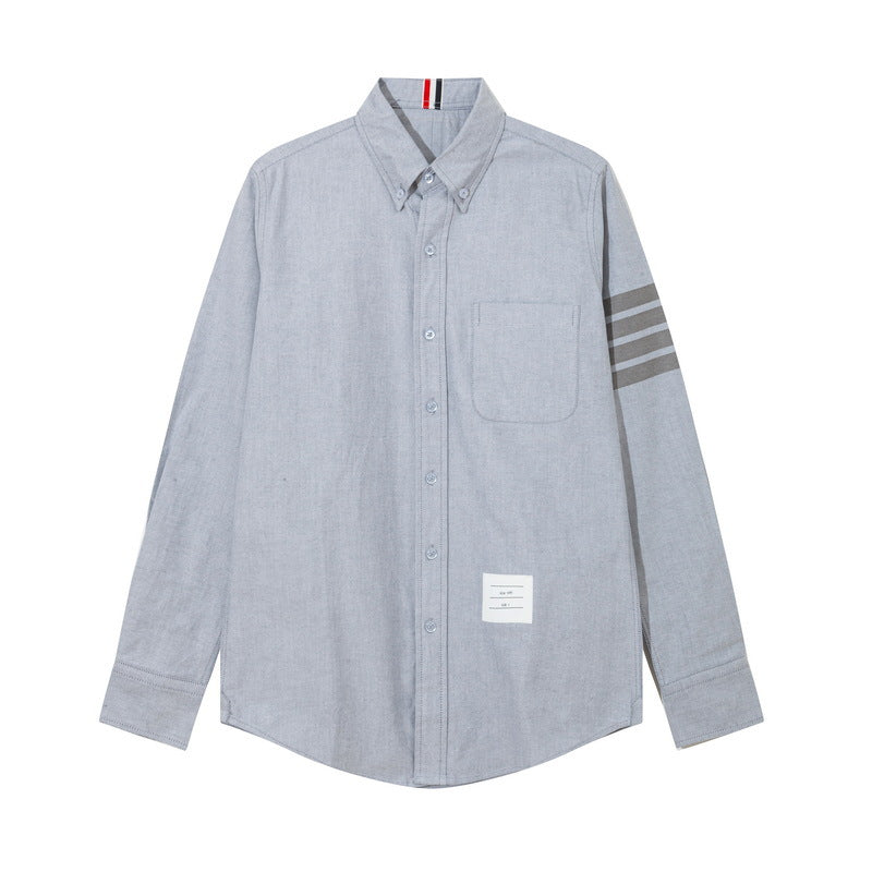 Placket ribbon shirt£¨¸±±¾£© THOM TREND