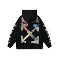 OFF Oversized Pullover Hoodie Light Luxury Station