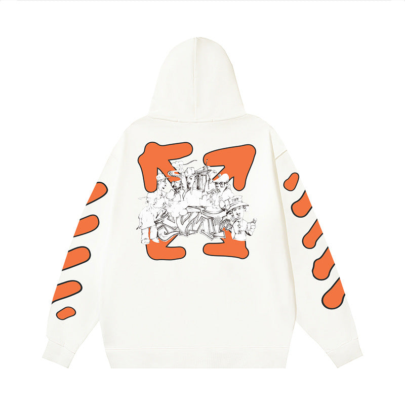 OFF Oversized Pullover Hoodie Light Luxury Station