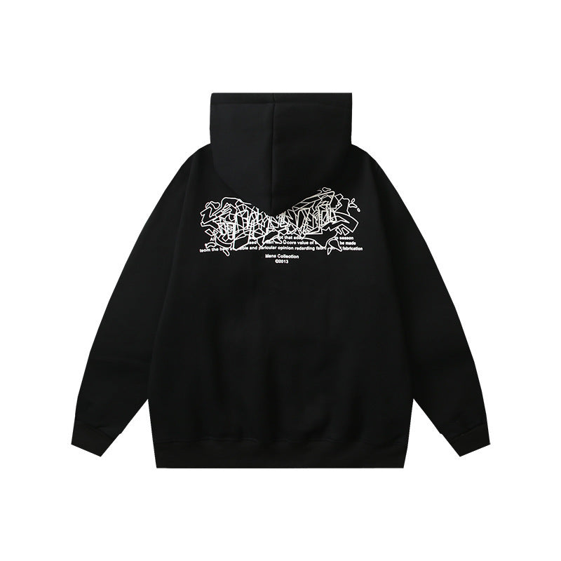 OFF Oversized Pullover Hoodie Light Luxury Station