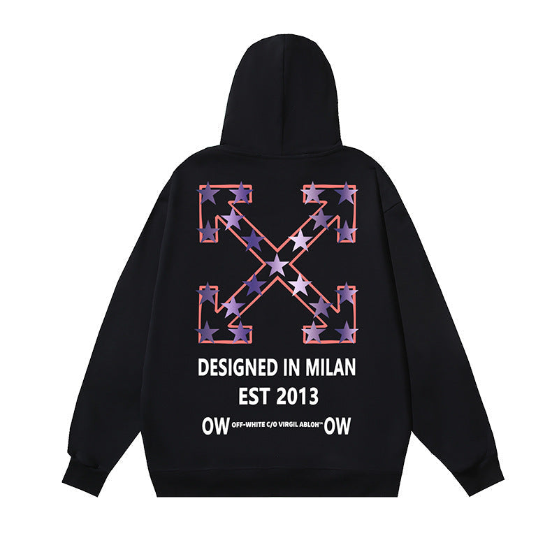 OFF Oversized Pullover Hoodie Light Luxury Station
