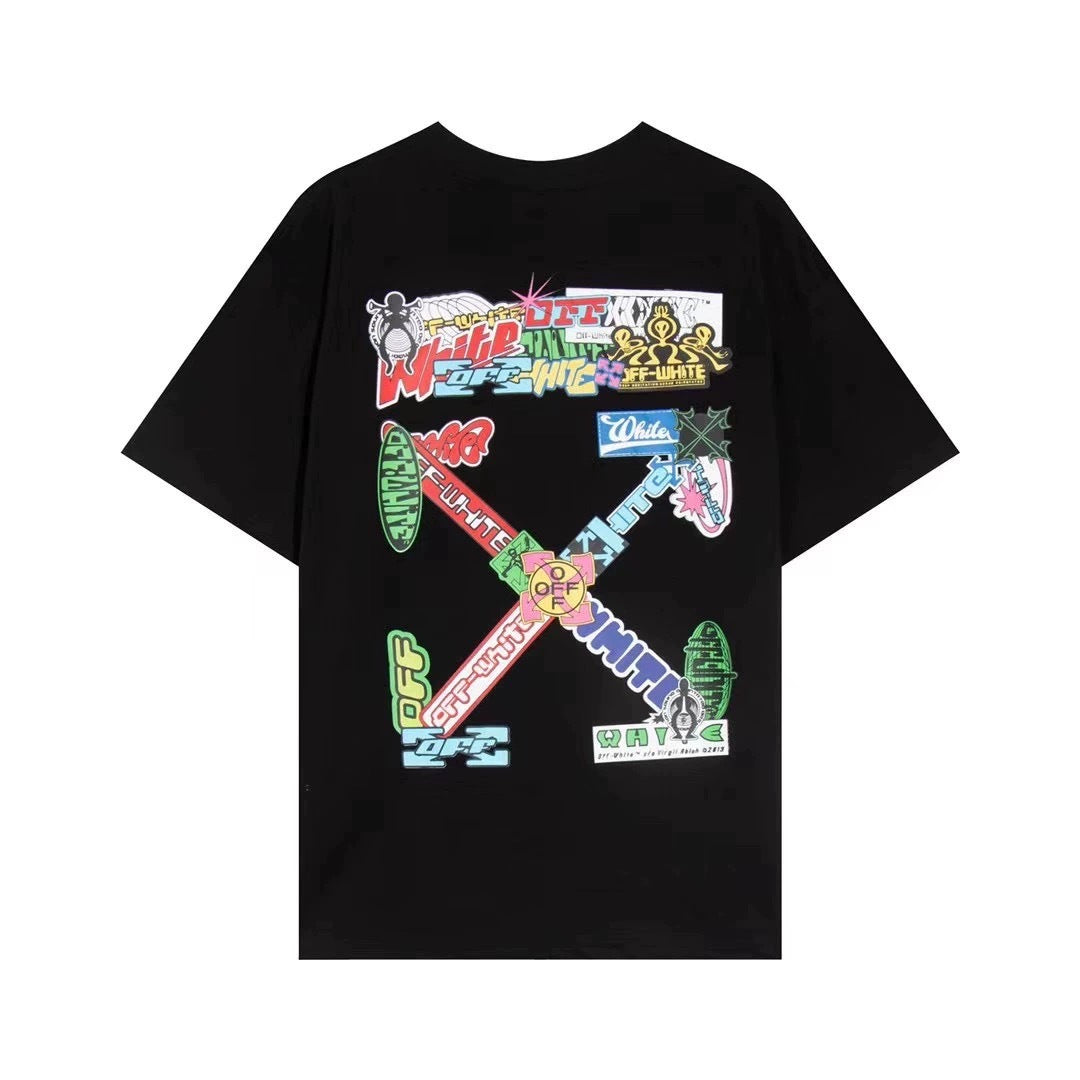 OFF New Printed T-Shirt Light Luxury Station