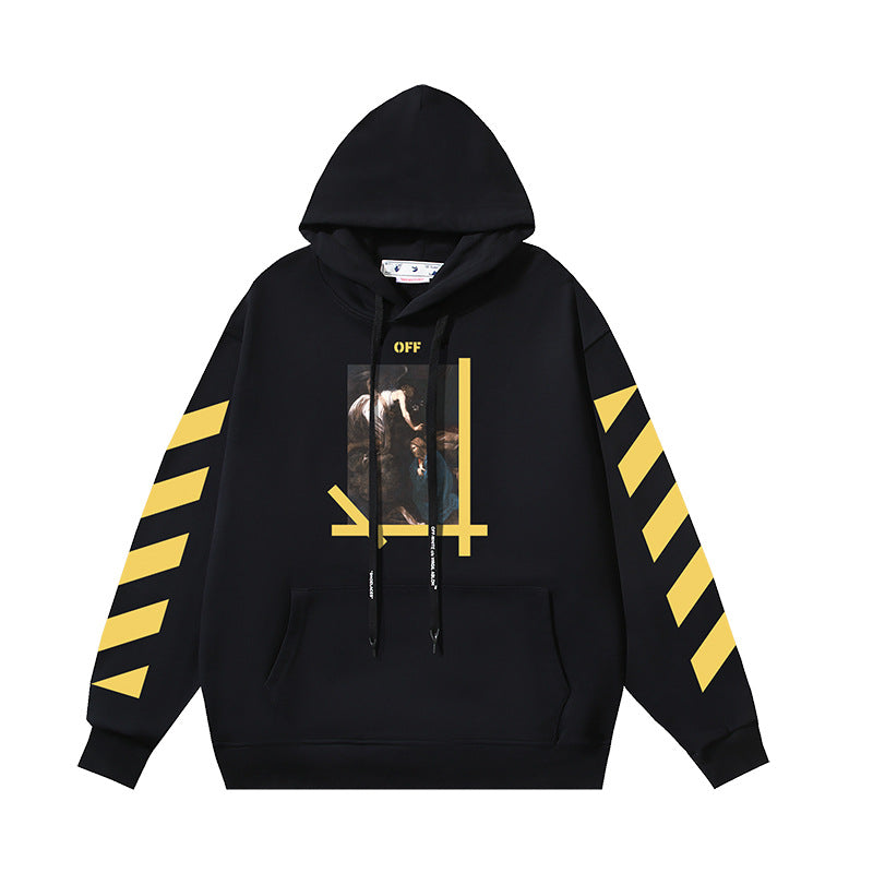 OFF Oversized Pullover Hoodie Light Luxury Station