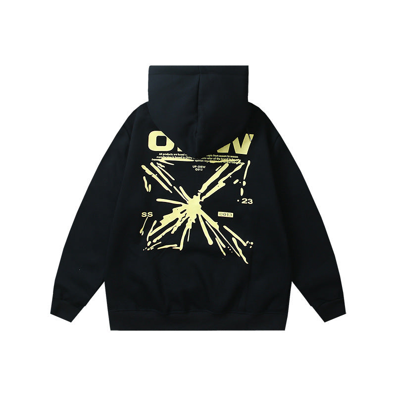 OFF Oversized Pullover Hoodie Light Luxury Station