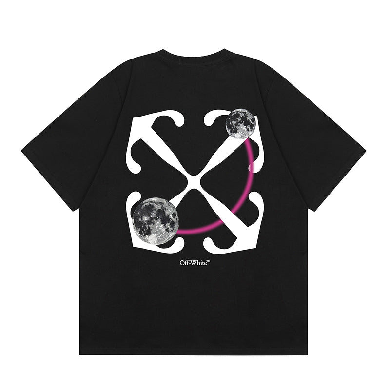 OFF New Printed T-Shirt Light Luxury Station