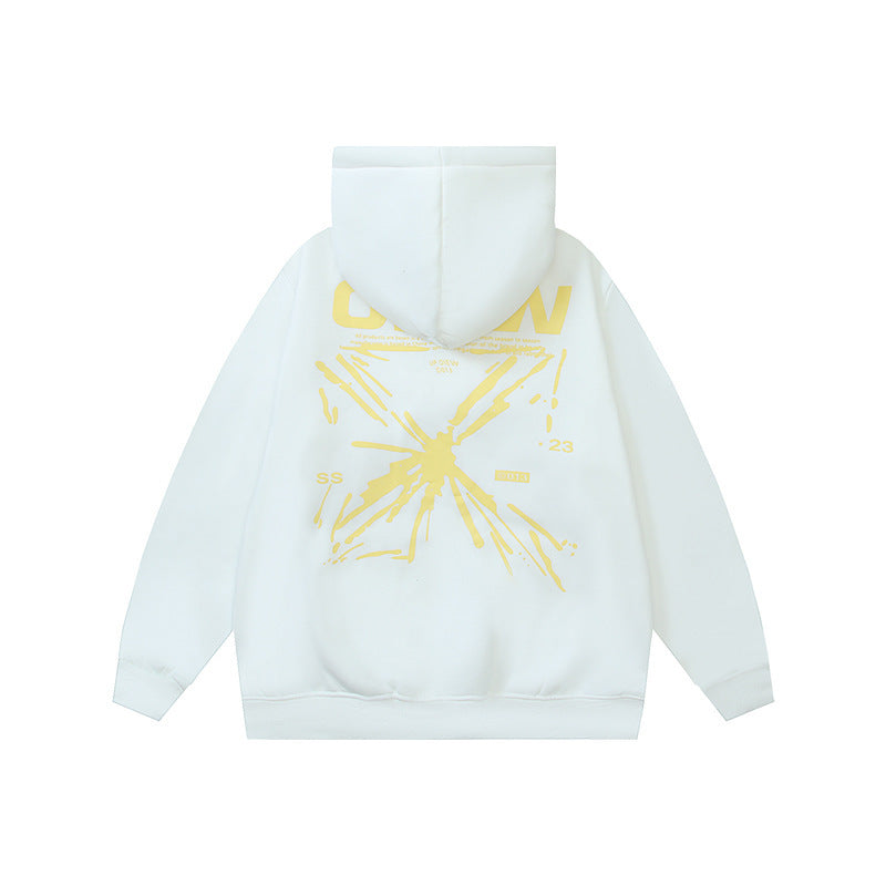 OFF Oversized Pullover Hoodie Light Luxury Station