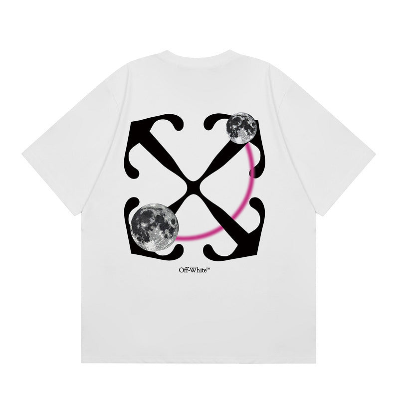 OFF New Printed T-Shirt Light Luxury Station