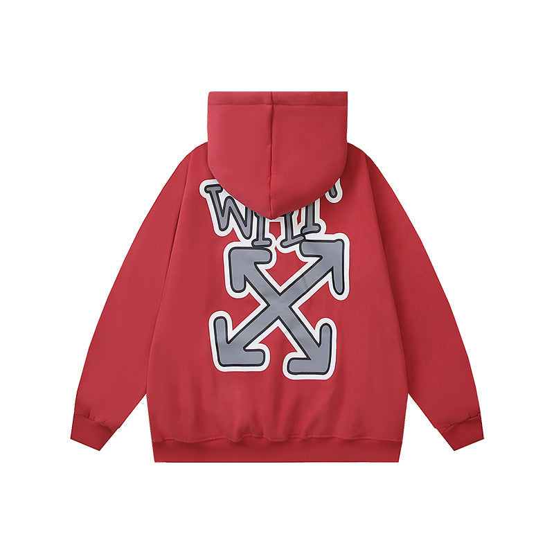 OFF Oversized Pullover Hoodie Light Luxury Station