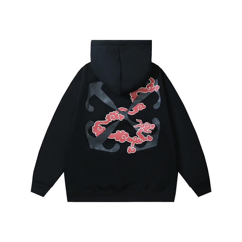 OFF Oversized Pullover Hoodie Light Luxury Station